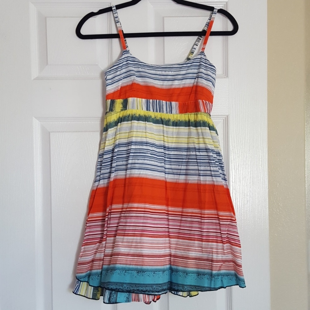 Colorful dress.